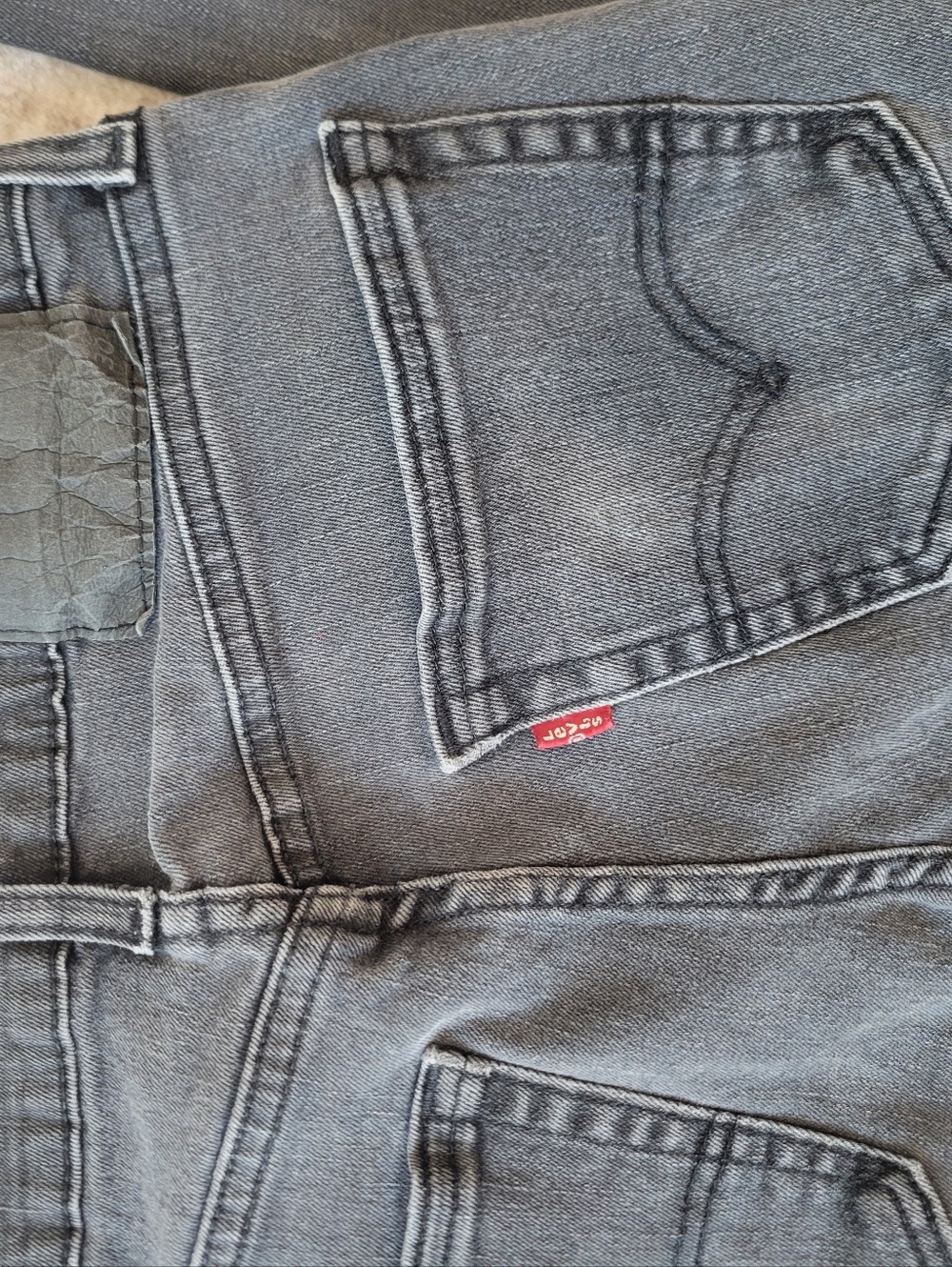 Levi’s Water<Less Skinny Jeans Womens 28x30 Faded Black - Picture 5 of 6